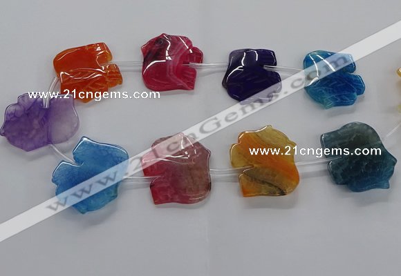 CFG1245 15.5 inches 30*40mm - 35*45mm elephant agate beads