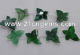 CFG1251 15.5 inches 30*45mm - 35*45mm carved butterfly agate beads
