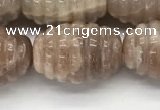 CFG1507 15.5 inches 15*20mm carved rice moonstone beads