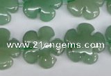 CFG215 15.5 inches 20mm carved flower green aventurine beads