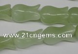 CFG239 15.5 inches 12*20mm carved flower New jade gemstone beads