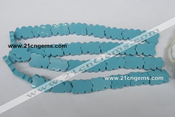 CFG285 15.5 inches 17*25mm carved turquoise beads