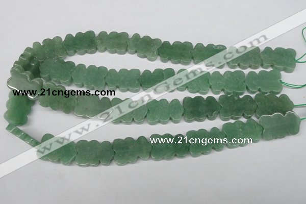 CFG286 15.5 inches 17*25mm carved green aventurine beads