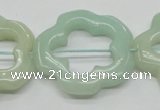 CFG31 15.5 inches 30mm carved flower amazonite gemstone beads