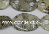 CFG315 15.5 inches 20*30mm carved oval artistic gemstone beads
