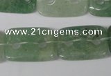 CFG330 15.5 inches 18*25mm carved rectangle Indian aventurine beads