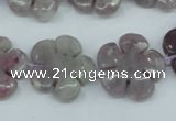 CFG454 15.5 inches 20mm carved flower lilac jasper beads