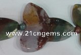 CFG522 15.5 inches 34*37mm carved flower Indian agate beads