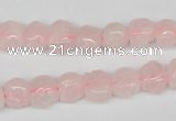 CFG58 15.5 inches 8*10mm carved pig-shaped rose quartz beads