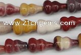 CFG62 15.5 inches 10*16mm carved calabash mookaite gemstone beads