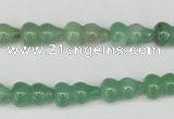 CFG65 15.5 inches 8*13mm carved calabash green aventurine beads