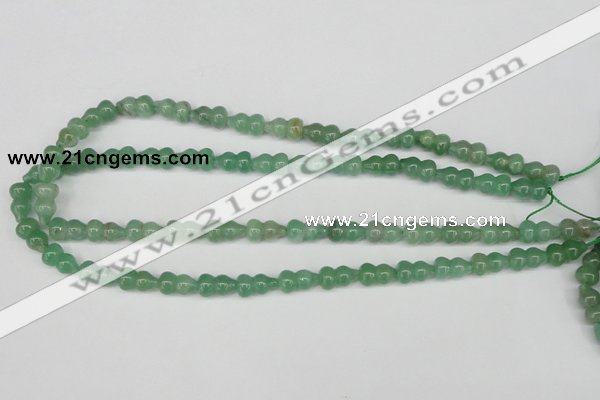 CFG65 15.5 inches 8*13mm carved calabash green aventurine beads