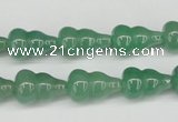 CFG66 15.5 inches 10*16mm carved calabash green aventurine beads