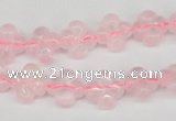 CFG72 15.5 inches 11*11mm carved flower rose quartz gemstone beads