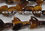 CFG767 15.5 inches 10*15mm carved animal yellow tiger eye beads