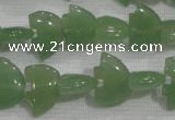 CFG772 15.5 inches 10*15mm carved animal green aventurine beads