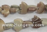 CFG780 15.5 inches 10*15mm carved animal jasper beads