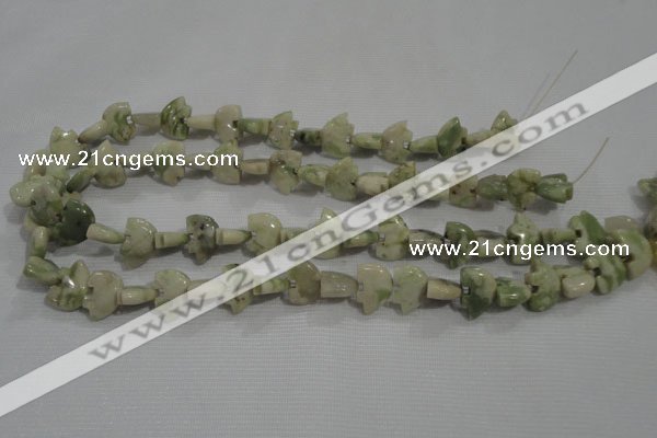 CFG781 15.5 inches 10*15mm carved animal lucky jade beads