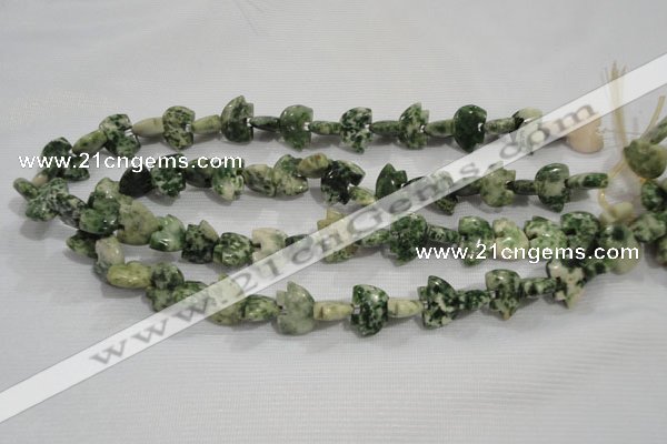 CFG783 15.5 inches 10*15mm carved animal snake dragon jade beads