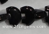 CFG791 12.5 inches 14*18mm carved animal black agate gemstone beads