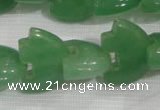 CFG798 12.5 inches 14*18mm carved animal green aventurine beads