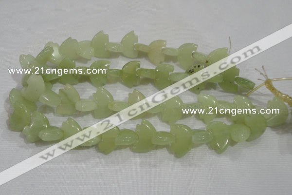 CFG801 12.5 inches 14*18mm carved animal New jade beads