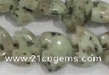 CFG809 12.5 inches 14*18mm carved animal sesame jasper beads