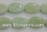 CFG815 12.5 inches 15*20mm carved leaf amazonite beads wholesale