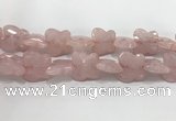 CFG973 15.5 inches 30*33mm carved butterfly rose quartz beads
