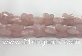 CFG973 15.5 inches 30*33mm carved butterfly rose quartz beads