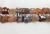 CFG974 15.5 inches 30*33mm carved butterfly fire agate beads