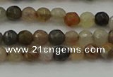 CFJ210 15.5 inches 4mm faceted round fancy jasper beads wholesale