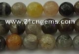 CFJ211 15.5 inches 6mm faceted round fancy jasper beads wholesale