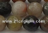 CFJ215 15.5 inches 14mm faceted round fancy jasper beads wholesale
