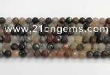 CFJ218 15.5 inches 8mm faceted round fancy jasper beads