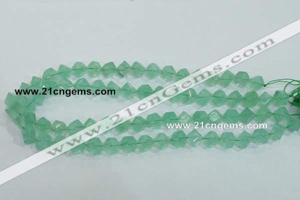 CFL100 15.5 inches 8*8mm cube natural green fluorite gemstone beads