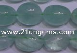 CFL1080 15 inches 15*20mm nuggets green fluorite gemstone beads