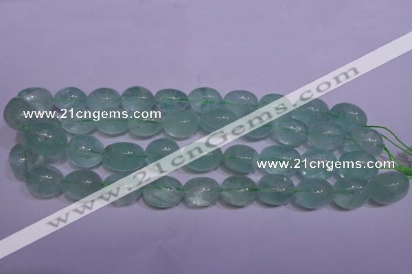 CFL1080 15 inches 15*20mm nuggets green fluorite gemstone beads