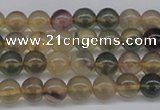 CFL1101 15.5 inches 6mm round yellow fluorite gemstone beads