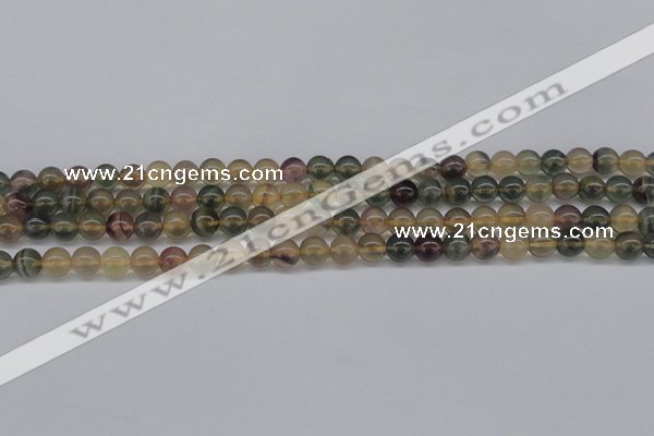 CFL1102 15.5 inches 8mm round yellow fluorite gemstone beads