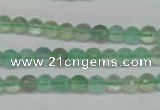 CFL115 15.5 inches 6mm faceted round green fluorite beads