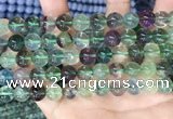 CFL1153 15.5 inches 10mm round fluorite gemstone beads