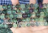 CFL1153 15.5 inches 10mm round fluorite gemstone beads