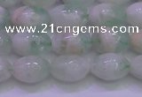 CFL1201 15.5 inches 8*12mm rice green fluorite gemstone beads