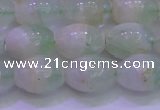CFL1202 15.5 inches 10*14mm rice green fluorite gemstone beads
