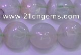 CFL1210 15.5 inches 14mm flat round green fluorite gemstone beads