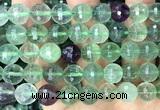 CFL1264 15 inches 10mm faceted round fluorite beads wholesale