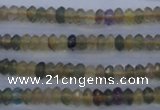 CFL140 15.5 inches 3*6mm faceted rondelle yellow fluorite beads