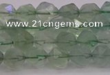 CFL1402 15.5 inches 8mm faceted nuggets green fluorite beads