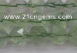 CFL1404 15.5 inches 12mm faceted nuggets green fluorite beads